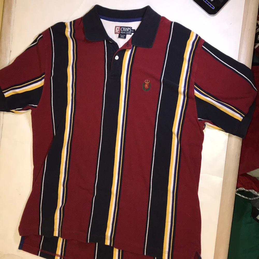 Chaps Ralph Lauren Vintage Polo Striped Shirt